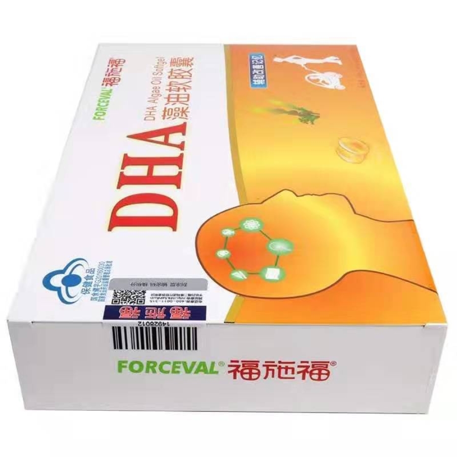 【福施福】福施福dha藻油软胶囊300mg*60粒价格,作用,说明书,多少钱